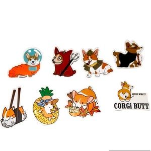 Corgi dog Vinyl Sticker